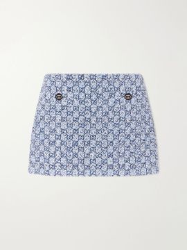 GUCCI Tweed bouclé mini skirt
