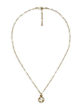 Gucci Unisex Interlocking G 18K Gold Necklace