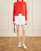 GUCCI Webbing-trimmed pleated cotton-poplin mini skirt - 2