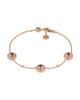 Gucci Women's 18K Rose Gold & 0.05 TCW Diamond Logo Charm Bracelet - 5