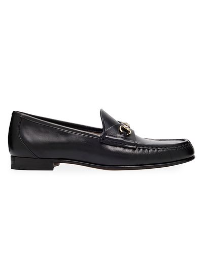 Gucci Women's Betis Glam Leather Bit Loafers