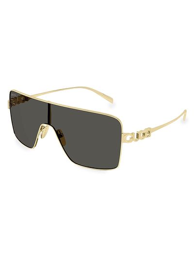 Gucci Women's Block Bending 99MM Shield Sunglasses