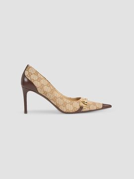Gucci Women's Donna 80MM GG Canvas Pumps