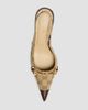 Gucci Women's Donna 80MM GG Canvas Slingback Pumps - 4