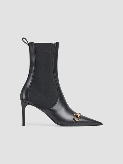 Gucci Women's Donna 80MM Leather Ankle Boots