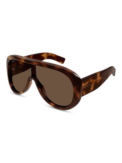 Gucci Women's Fashion Show 99MM Pilot Sunglasses