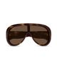 Gucci Women's Fashion Show 99MM Pilot Sunglasses - 2