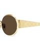 Gucci Women's GG Monogram 51MM Metal Oval Sunglasses - 3