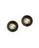 Gucci Women's Interlocking G 18K Yellow Gold & Black Onyx Stud Earrings - 4