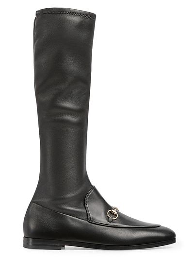 Gucci Women's Jordaan Nappa Knee-High Boots