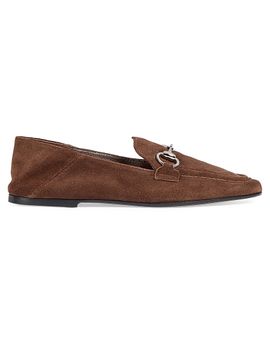 Gucci Women's Jordaan Suede Bit Loafers