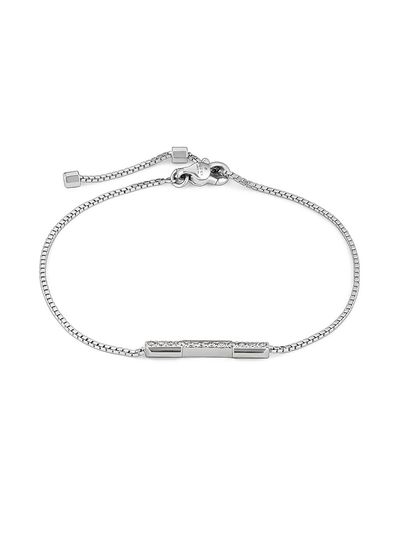 Gucci Women's Link To Love 18K White Gold & 0.13 TCW Diamond Bracelet