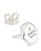 Gucci Women's Logo-Engraved Sterling Silver Stud Earrings - 3