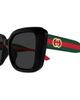 Gucci Women's New Pop Web 55MM Butterfly Sunglasses - 3