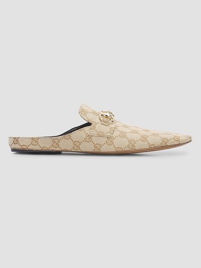 Gucci Women's Ragazzo GG Canvas Mules