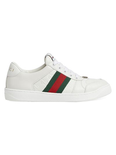 Gucci Women's Screener Leather Low-Top Sneakers