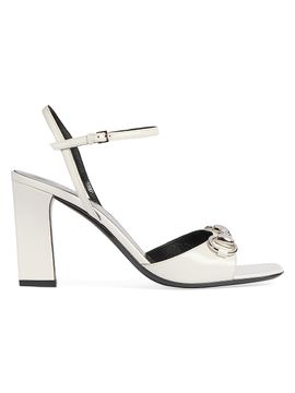 Gucci Women's Signora 85MM Leather Block-Heel Sandals