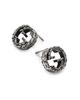 Gucci Women's Stud Earrings With Interlocking G Motif in Aged Sterling Silver - 3