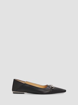 Gucci Women's Vittoria Leather Ballet Flats