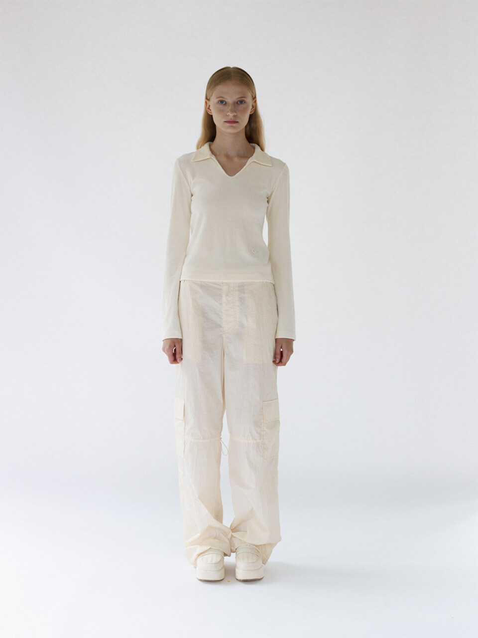gu_de Bobby Cargo Pants - Vanilla
