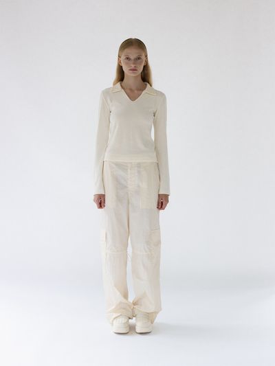 gu_de Bobby Cargo Pants - Vanilla