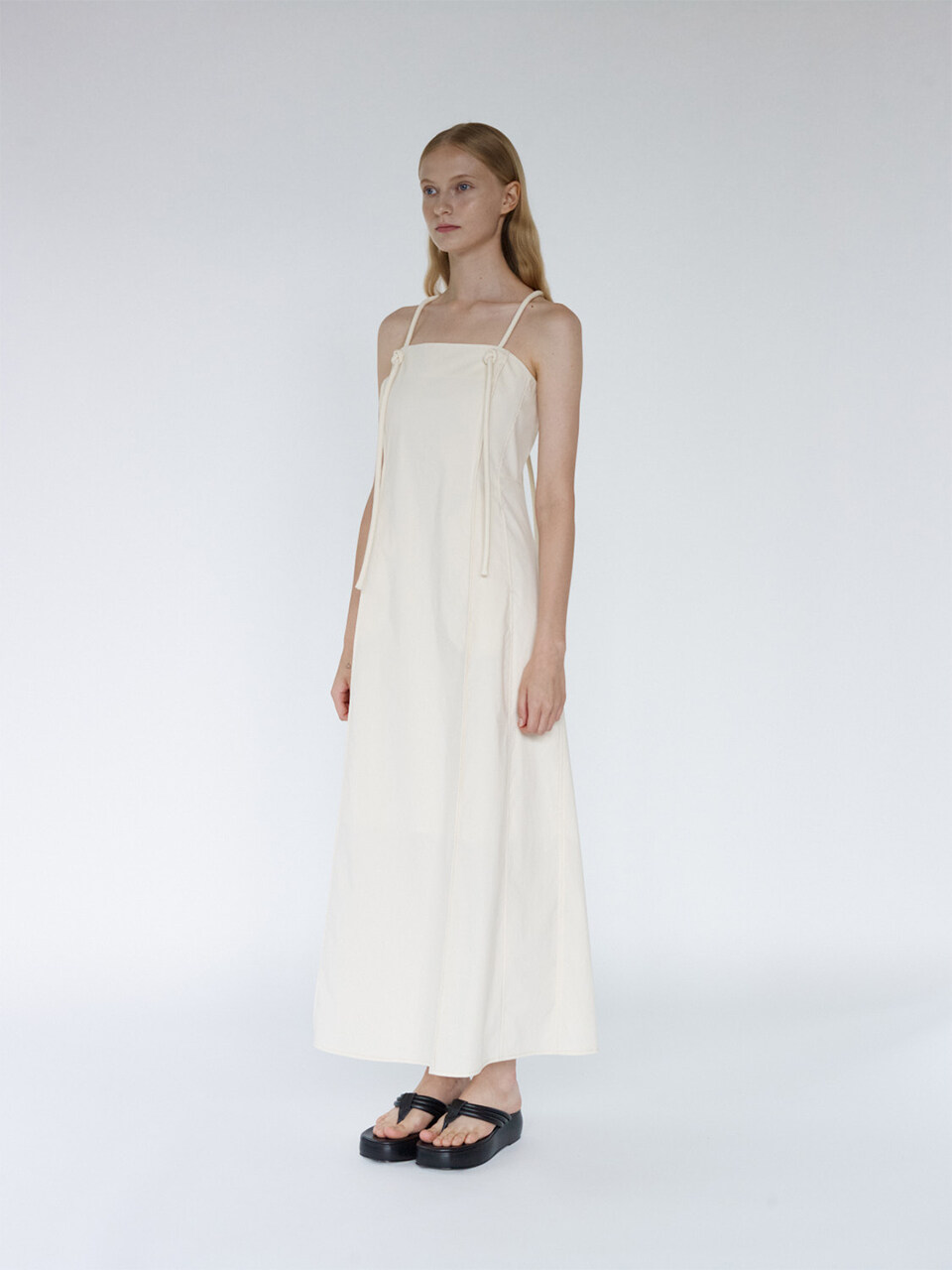gu_de Chole String Maxi Dress - Vanilla