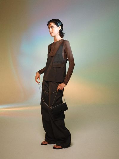 gu_de Dun Vest - Brown