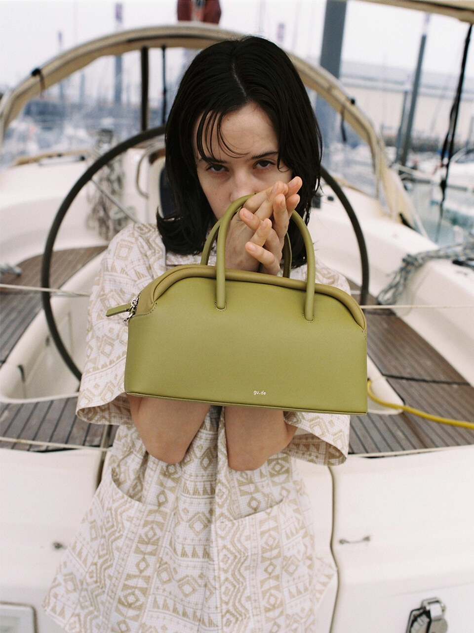 gu_de Elba Tote Bag - Olive Oil