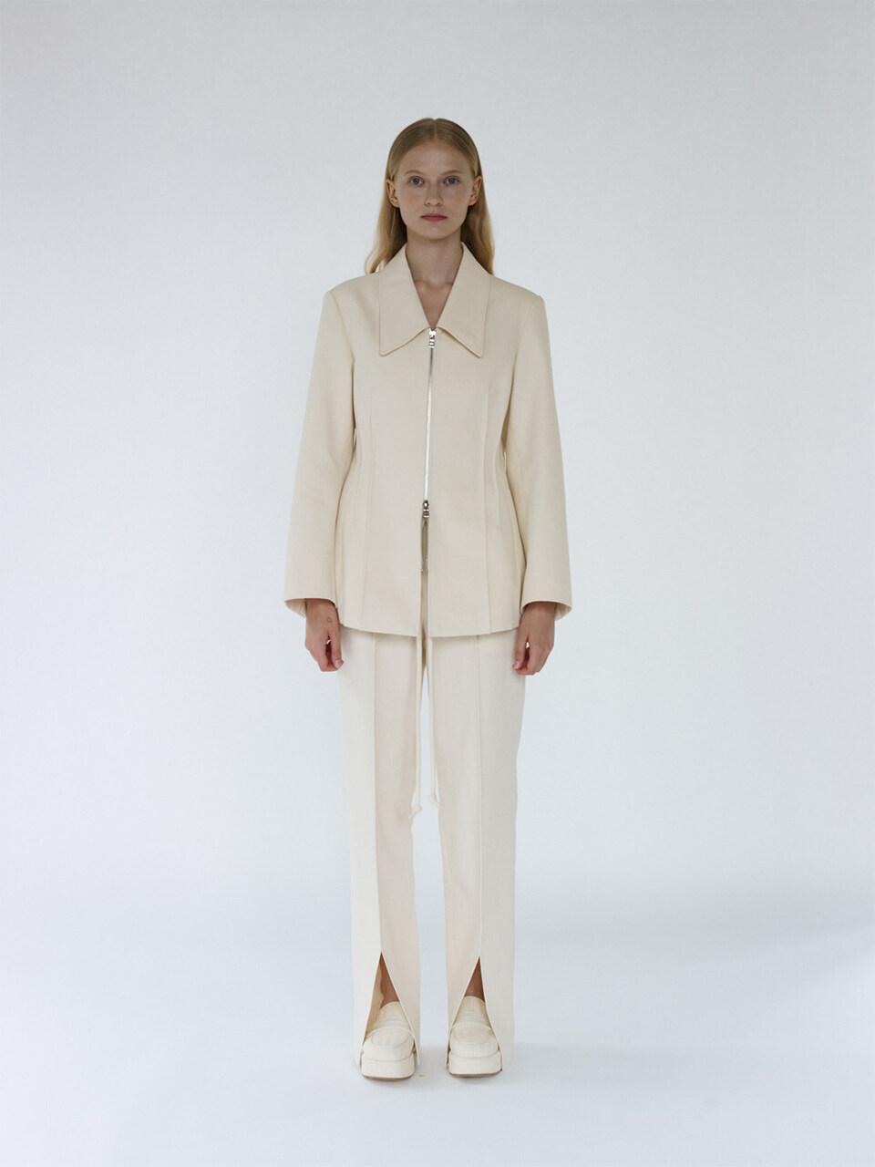 gu_de Garner Zip Jacket - Vanilla