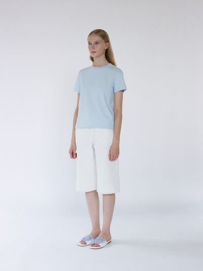 gu_de Lana Crewneck Top - Baby Blue