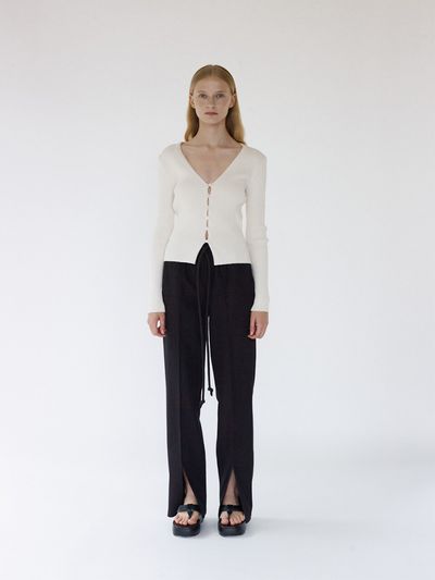 gu_de Lexi V-neck Cardigan - Vanilla