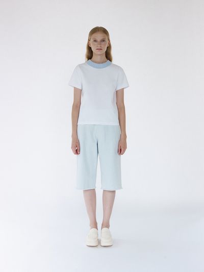 gu_de Lina Knit Crewneck Top - Baby Blue