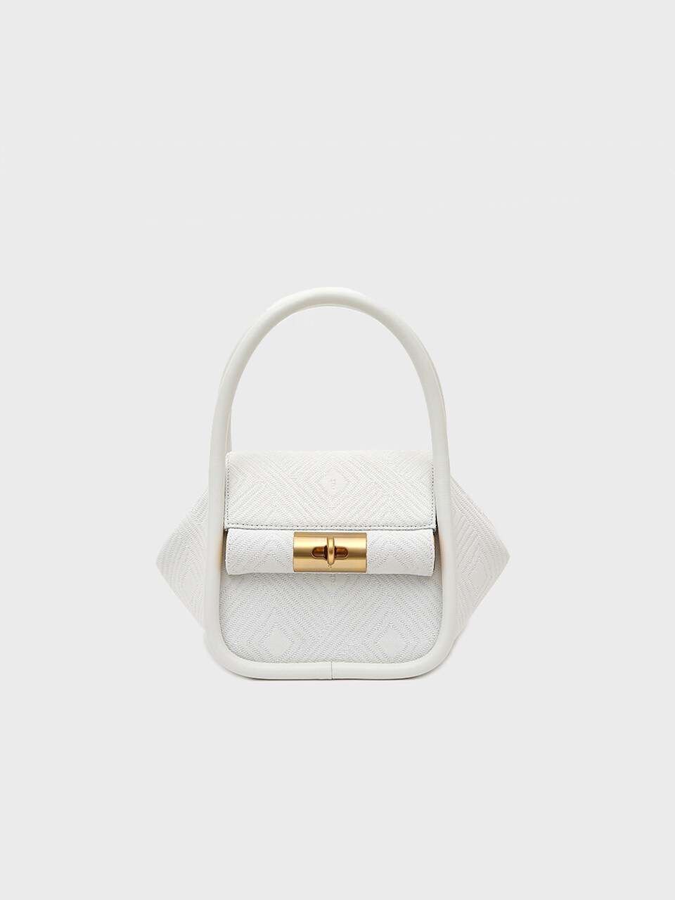 gu_de Love Bag_ White Jacquard