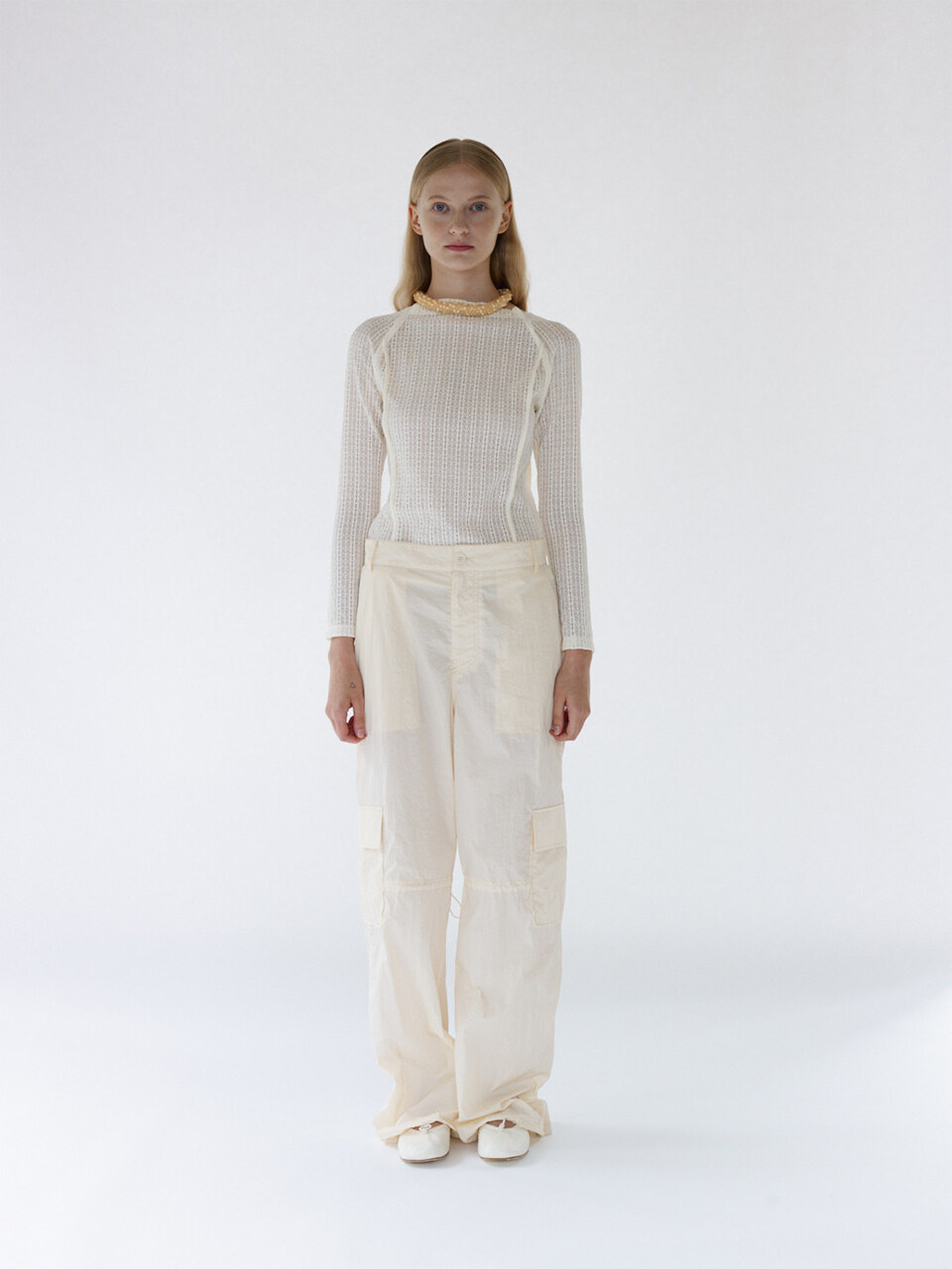 gu_de Lumi Lace Blouse - Vanilla