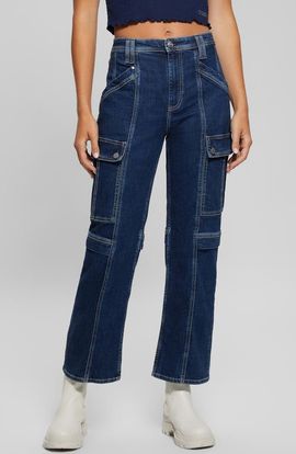 GUESS GUESS '80s High Waist Crop Cargo Jeans