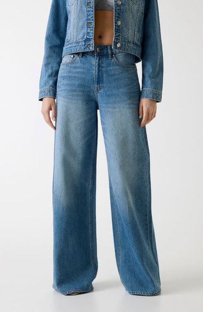 GUESS GUESS Alba High Waist Wide Leg Jeans