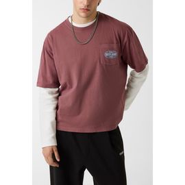 GUESS GUESS Boxy Spirit Layered Look Graphic T-Shirt