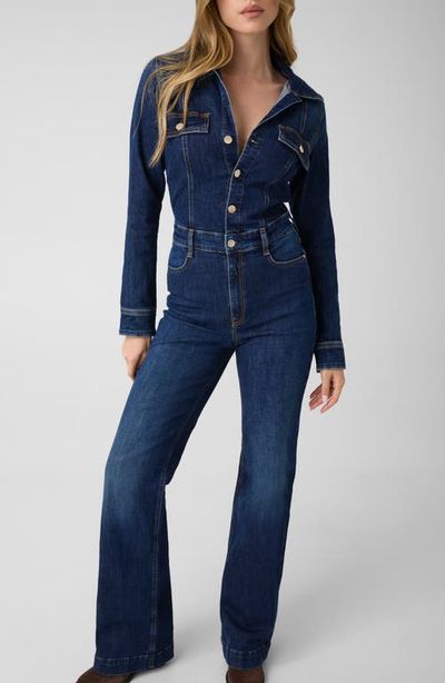 GUESS GUESS Carrie Long Sleeve Denim Jumpsuit