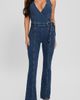 GUESS GUESS Claire Halter Neck Denim Jumpsuit - 1