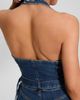GUESS GUESS Claire Halter Neck Denim Jumpsuit - 3