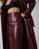 GUESS GUESS Croc Embossed Faux Leather Pencil Skirt - 2