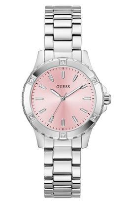 GUESS GUESS Crystal Bezel Bracelet Watch, 35mm