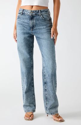 GUESS GUESS Gaia Low Rise Straight Leg Jeans