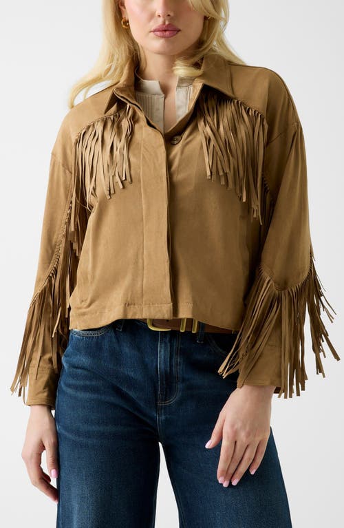 GUESS GUESS Ibby Faux Suede Fringe Jacket