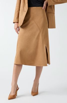 GUESS GUESS Jennie Faux Suede Midi Skirt