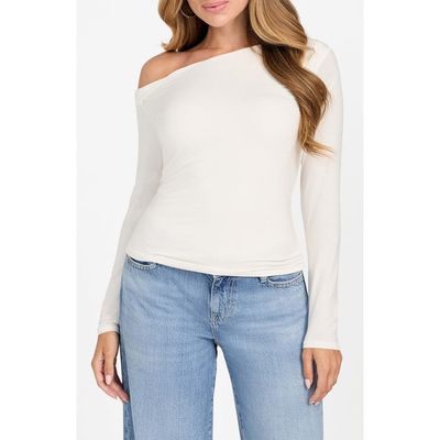 GUESS GUESS Julianna One-Shoulder Jersey Top