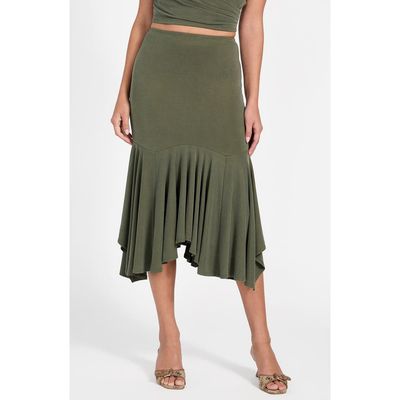 GUESS GUESS Kenzie Ruffle Midi Skirt