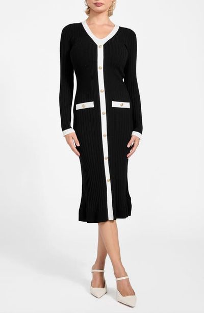 GUESS GUESS Laurel Long Sleeve Sweater Dress