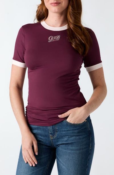 GUESS GUESS Logo Performance Ringer T-Shirt