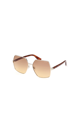 GUESS GUESS Oversized Rimless Hexagonal Sunglasses
